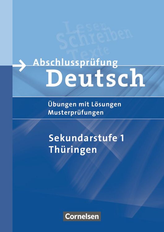Produktbild: Abschlusspr&uuml;fung Deutsch. 10. Schuljahr - Arbeitsheft mit L&ouml;sungen. Sekundarstufe I. Th&uuml;ringen