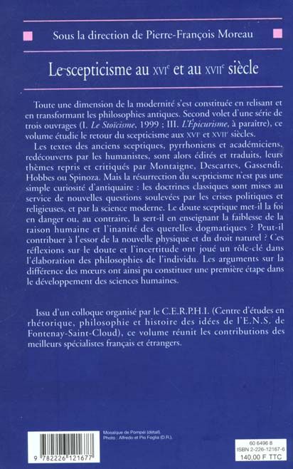 Produktbild: Fre-Scepticisme Au Xvie Et Au