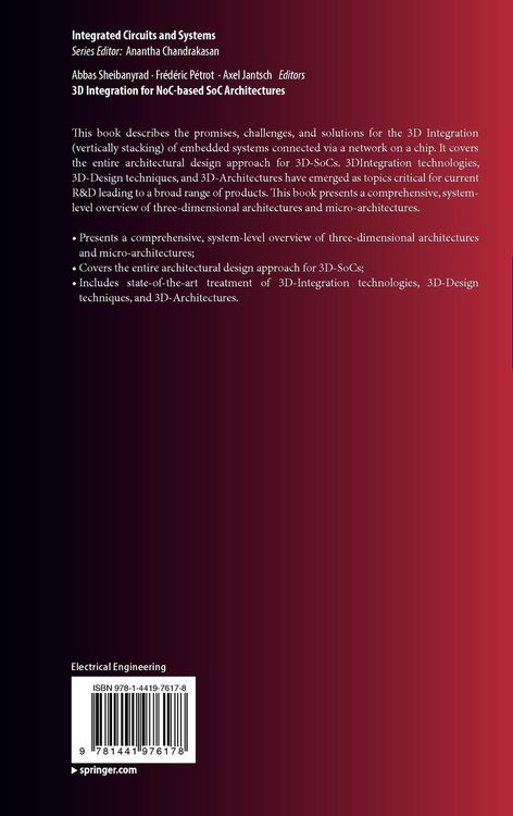 Produktbild: 3D Integration for NoC-based SoC Architectures