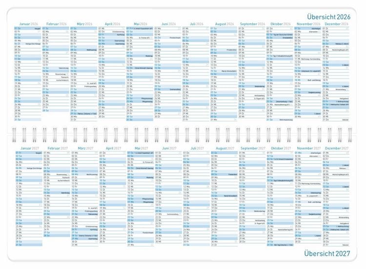 Produktbild: Tischkalender 17 Monate 26/27 [K&ouml;nigsblau]