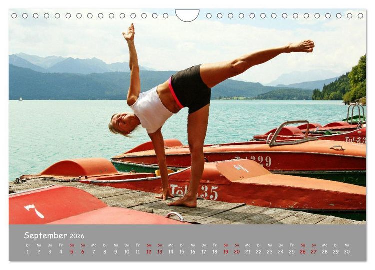 Produktbild: Yoga &ndash; Harmonie am Walchensee (Wandkalender 2026 DIN A4 quer), CALVENDO Monatskalender