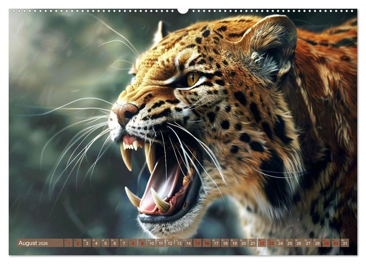 Produktbild: Wenn die wilden Katzen leise durch ihr Revier streifen (Wandkalender 2026 DIN A2 quer), CALVENDO Monatskalender