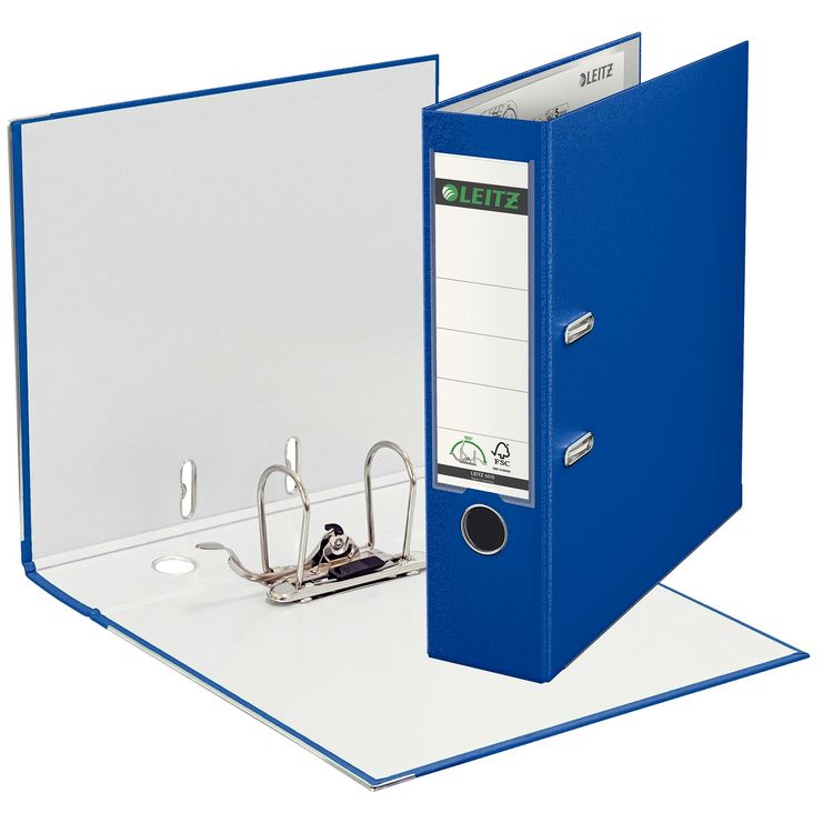 Produktbild: Leitz Ordner 1010 DIN A4 R&uuml;ckenbreite: 80mm Nachtblau 2 B&uuml;gel 10105068