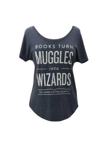 Produktbild: Books Turn Muggles Into Wizards Women's Relaxed Fit T-Shirt Large