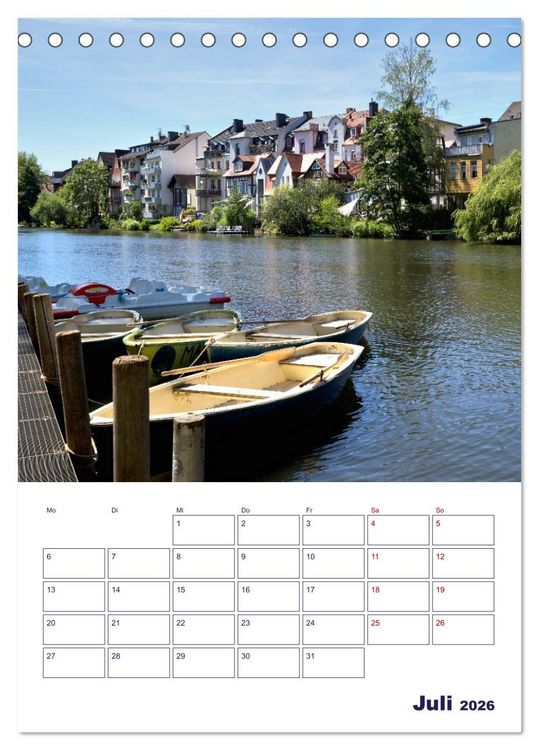 Produktbild: Marburg - Universit&auml;tsstadt mit Flair (Tischkalender 2026 DIN A5 hoch), CALVENDO Monatskalender