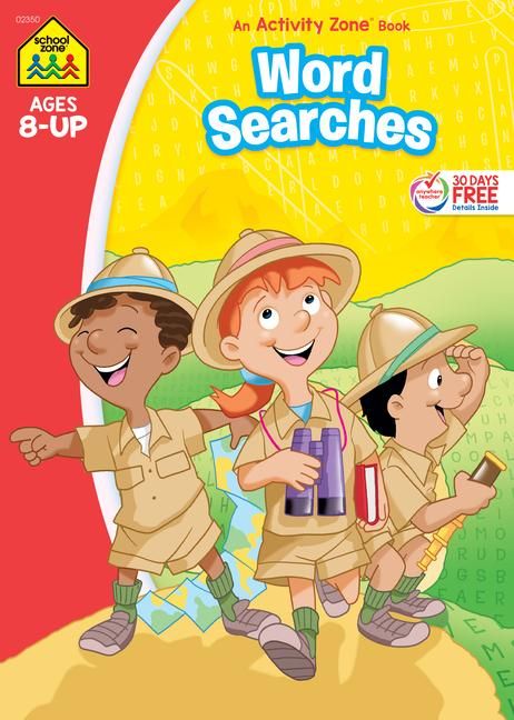 Produktbild: Zone, S: School Zone Word Searches 64-Page Workbook
