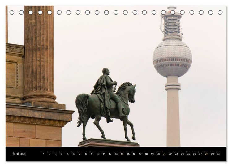 Produktbild: Berlin zwischen Klassizismus und Moderne 2026 (Tischkalender 2026 DIN A5 quer), CALVENDO Monatskalender