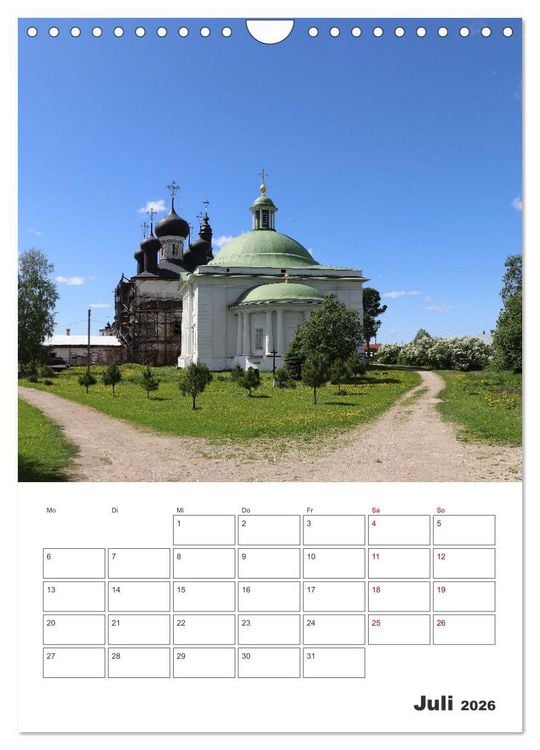 Produktbild: Russland - Terminplaner (Wandkalender 2026 DIN A4 hoch), CALVENDO Monatskalender
