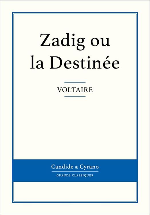 Produktbild: Zadig ou la Destin&eacute;e