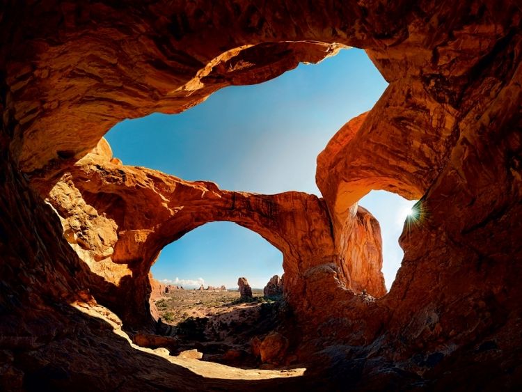 Produktbild: CALVENDO Puzzle Double Arch, Arches Nationalpark, USA | 1000 Teile Lege-Gr&ouml;&szlig;e 64x48cm Foto-Puzzle f&uuml;r gl&uuml;ckliche Stunden
