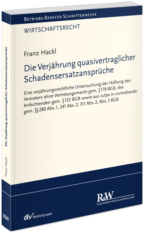 Produktbild: Die Verjährung quasivertraglicher Schadensersatzansprüche