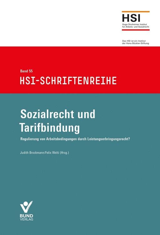 Produktbild: Sozialrecht und Tarifbindung