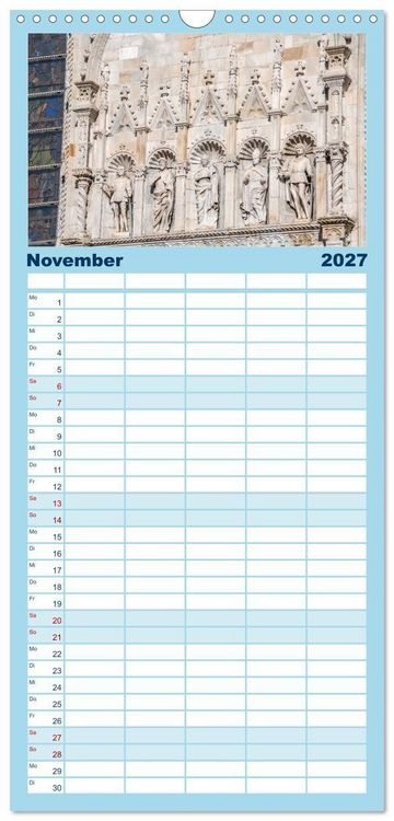 Produktbild: Familienplaner 2027 - Como und der Comer See mit 5 Spalten (Wandkalender, 21 x 45 cm) CALVENDO