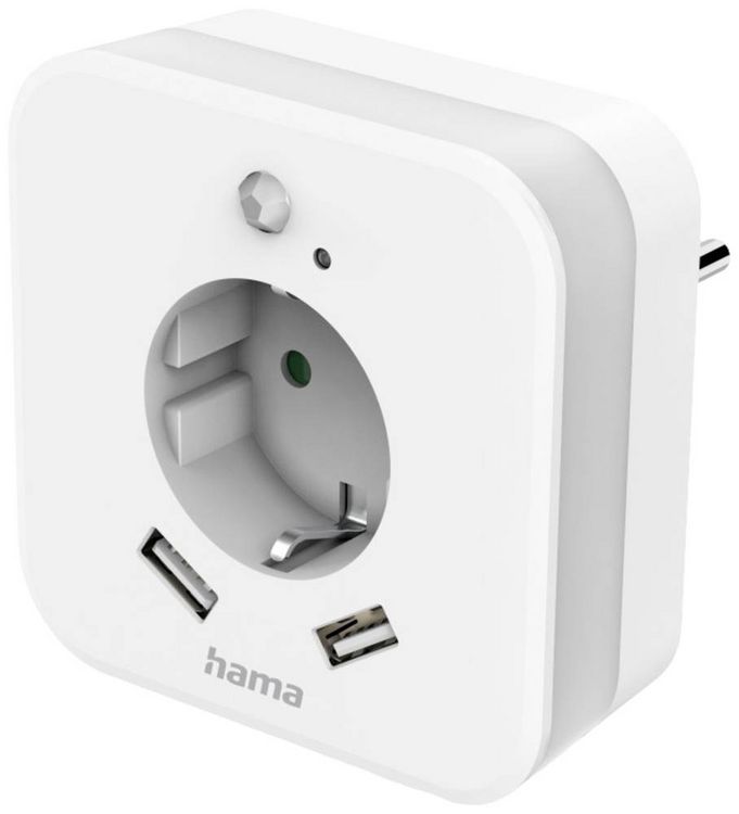 Produktbild: Hama 00223498 LED-Nachtlicht mit Bewegungsmelder LED Tageslichtwei&szlig; Wei&szlig;