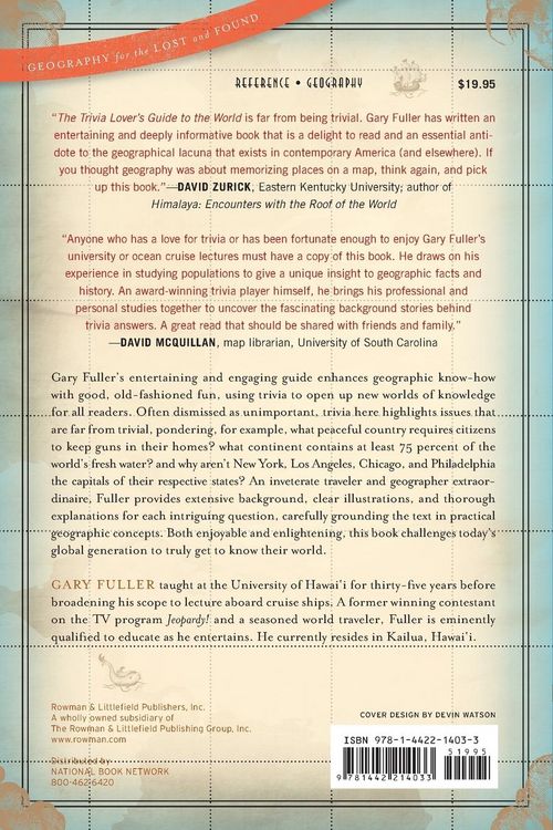 Produktbild: Trivia Lover's Guide to the World