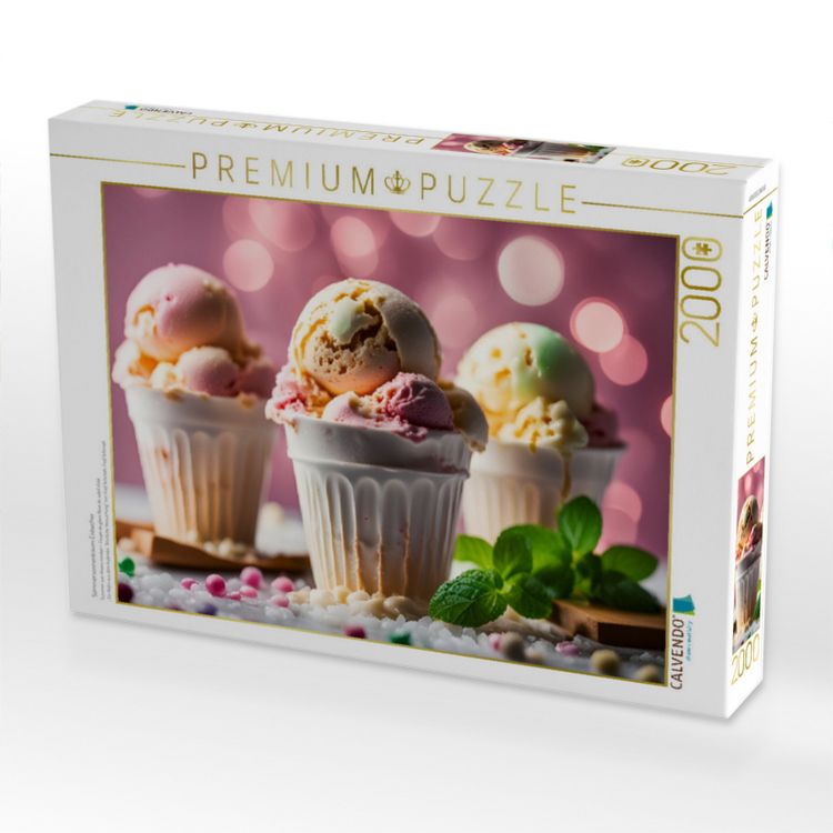 Produktbild: CALVENDO Puzzle Sommersonnentraum Eisbecher | 2000 Teile Lege-Gr&ouml;&szlig;e 90x67cm Foto-Puzzle f&uuml;r gl&uuml;ckliche Stunden