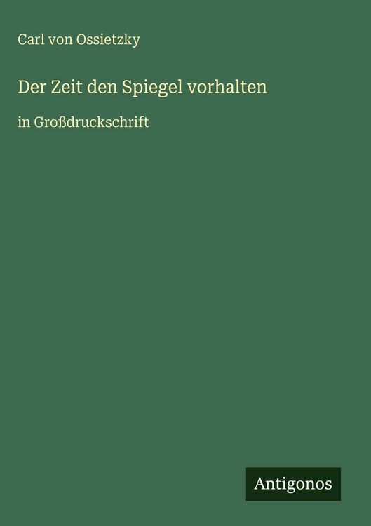 Produktbild: Der Zeit den Spiegel vorhalten