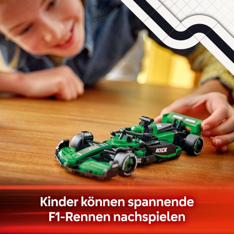 Produktbild: LEGO Speed Champions KICK Sauber F1 Team C44 Rennauto Modell 77247
