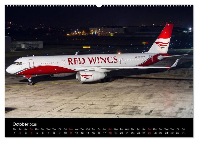 Produktbild: World of Planes (High Quality Premium Wall Calendar 2026 DIN A2 landscape),CALVENDO 12 Month Wall Calendar