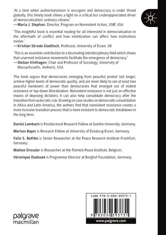 Produktbild: Nonviolent Resistance and Democratic Consolidation
