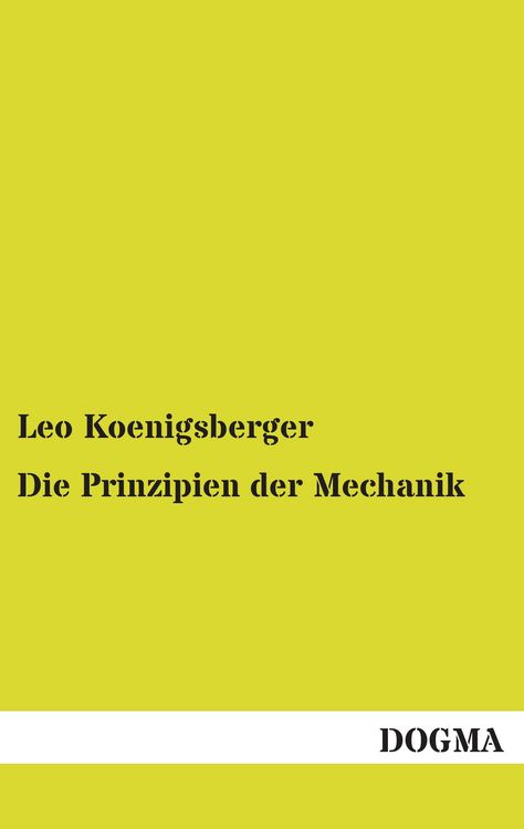 Produktbild: Die Prinzipien der Mechanik