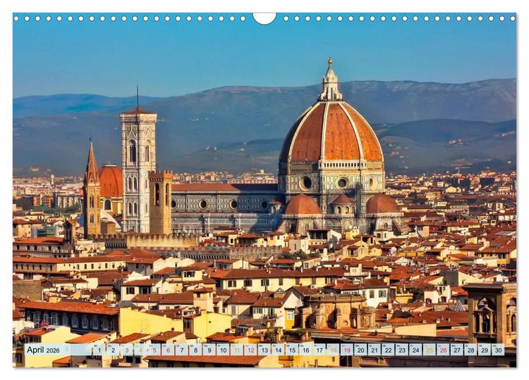 Produktbild: Florenz - Sch&ouml;nheit in der Toskana (Wandkalender 2026 DIN A3 quer), CALVENDO Monatskalender