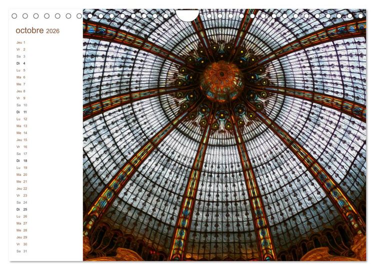 Produktbild: LES VITRAUX (Calendrier mural 2026 DIN A4 vertical), CALVENDO calendrier mensuel