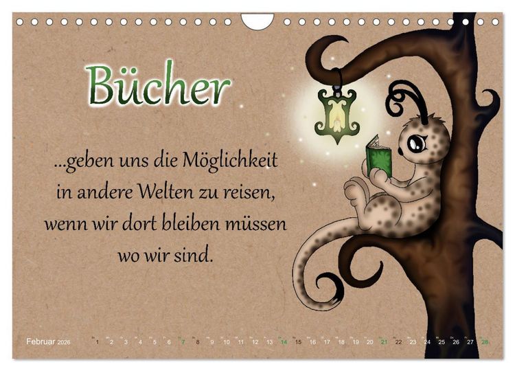 Produktbild: Motiviert durchs Leben (Wandkalender 2026 DIN A4 quer), CALVENDO Monatskalender