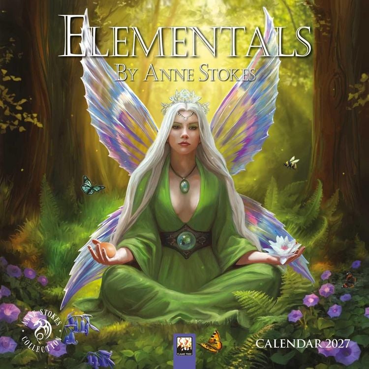 Produktbild: Elementals by Anne Stokes Mini Wall Calendar 2027 (Art Calendar)