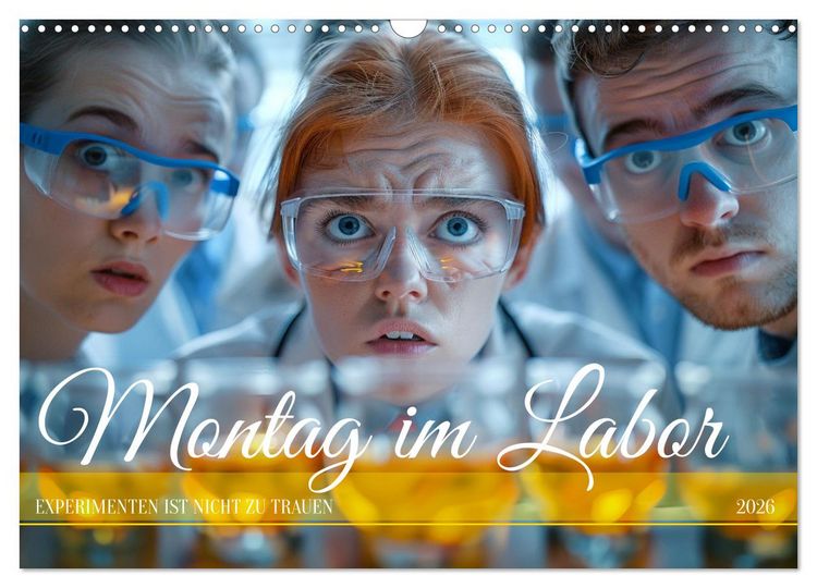 Produktbild: Montag im Labor (Wandkalender 2026 DIN A3 quer), CALVENDO Monatskalender