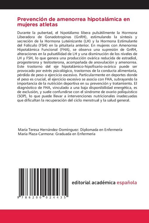 Produktbild: Prevenci&oacute;n de amenorrea hipotal&aacute;mica en mujeres atletas
