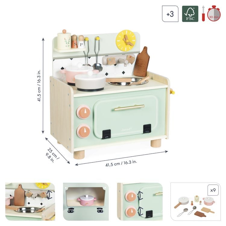 Produktbild: Spielk&uuml;che 'Liebe Omama' &ndash; Kompakte Kitchenette mit Zubeh&ouml;r