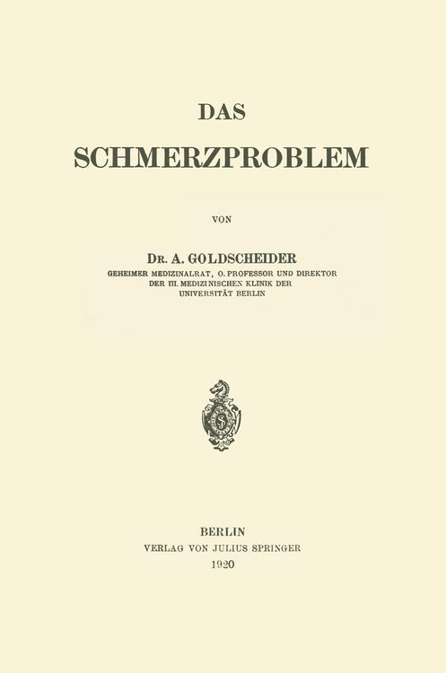 Produktbild: Das Schmerzproblem