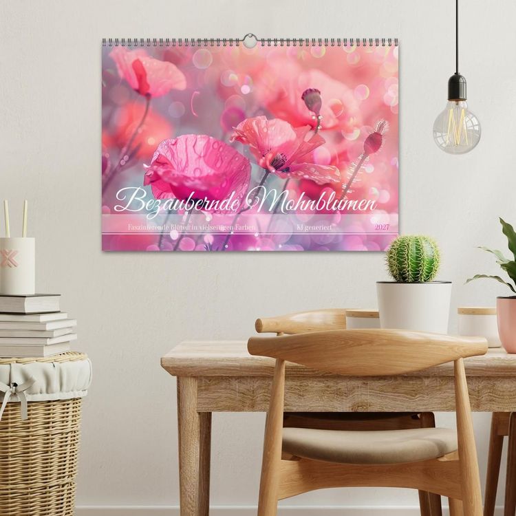Produktbild: Bezaubernde Mohnblumen (Wandkalender 2027 DIN A3 quer), CALVENDO Monatskalender