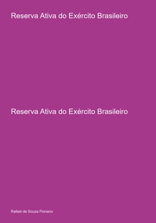 Produktbild: Reserva Ativa Do Ex&eacute;rcito Brasileiro