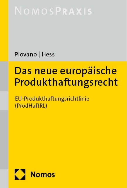 Produktbild: Das neue europ&auml;ische Produkthaftungsrecht