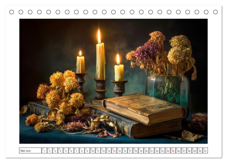 Produktbild: Schatten der Zeit (Tischkalender 2026 DIN A5 quer), CALVENDO Monatskalender