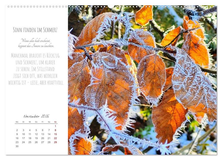 Produktbild: Was uns tr&auml;gt, wenn alles wankt. &Uuml;ber das Wachsen an Krisen (hochwertiger Premium Wandkalender 2026 DIN A2 quer), Kunstdruck in Hochglanz
