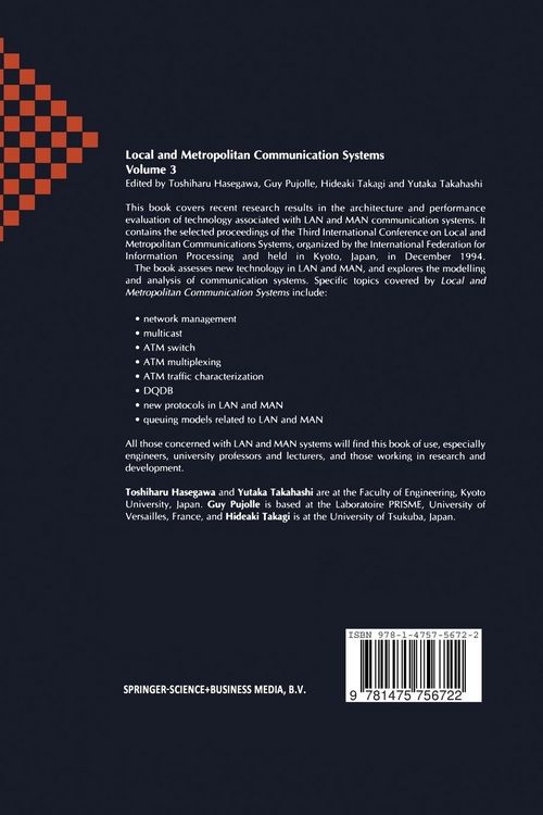 Produktbild: Local and Metropolitan Communication Systems