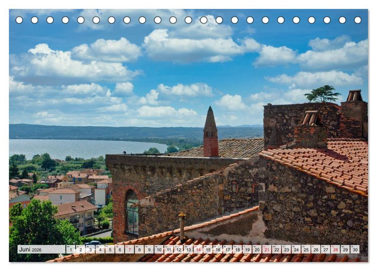 Produktbild: Bolsenasee Smaragd im Latium (Tischkalender 2026 DIN A5 quer), CALVENDO Monatskalender