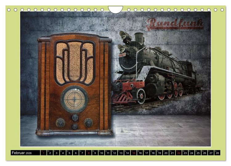 Produktbild: RADIO LEGENDEN (Wandkalender 2026 DIN A4 quer), CALVENDO Monatskalender