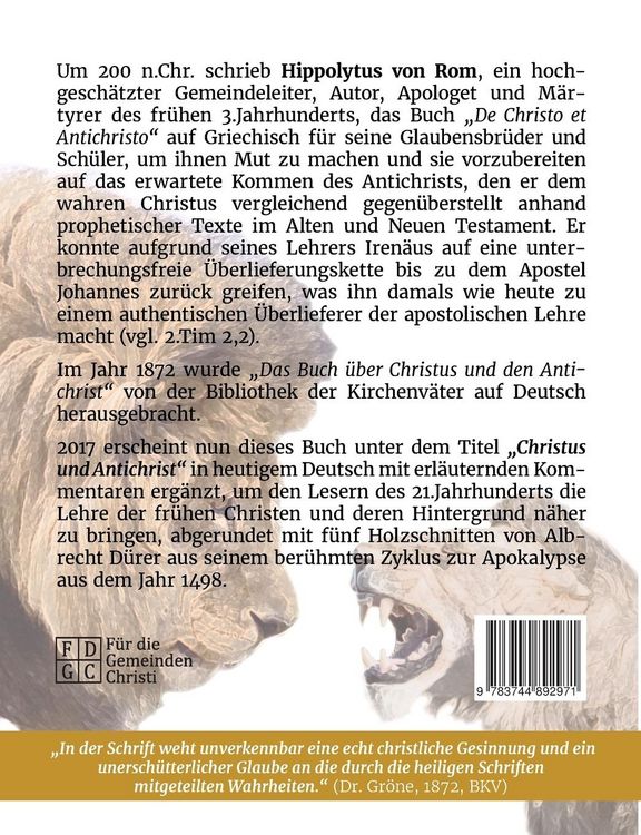 Produktbild: Christus und Antichrist