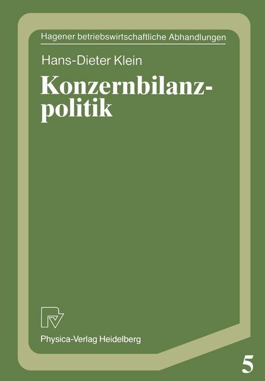 Produktbild: Konzernbilanzpolitik