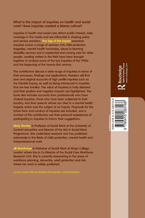 Produktbild: The Age of the Inquiry