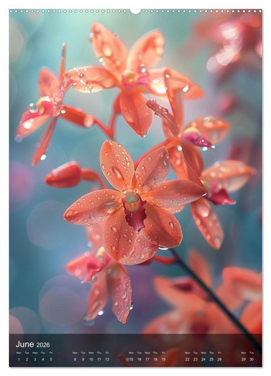 Produktbild: Ethereal Orchids (Wall Calendar 2026 DIN A2 portrait), CALVENDO 12 Month Wall Calendar