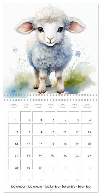 Produktbild: Renard Rexi et ses amis - mon premier agenda (Calendrier mural carr&eacute; 2026 30x30 cm) Calendrier double avec une page pour vos prises de notes