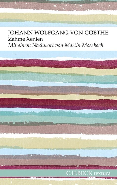 Bild vom Artikel Zahme Xenien vom Autor Johann Wolfgang von Goethe