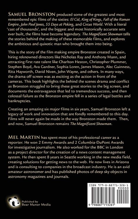 Produktbild: The Magnificent Showman the Epic Films of Samuel Bronston (hardback)