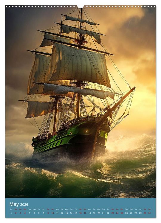 Produktbild: Weathering a Storm (High Quality Premium Wall Calendar 2026 DIN A2 portrait),CALVENDO 12 Month Wall Calendar