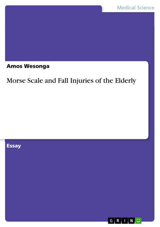 Produktbild: Morse Scale and Fall Injuries of the Elderly
